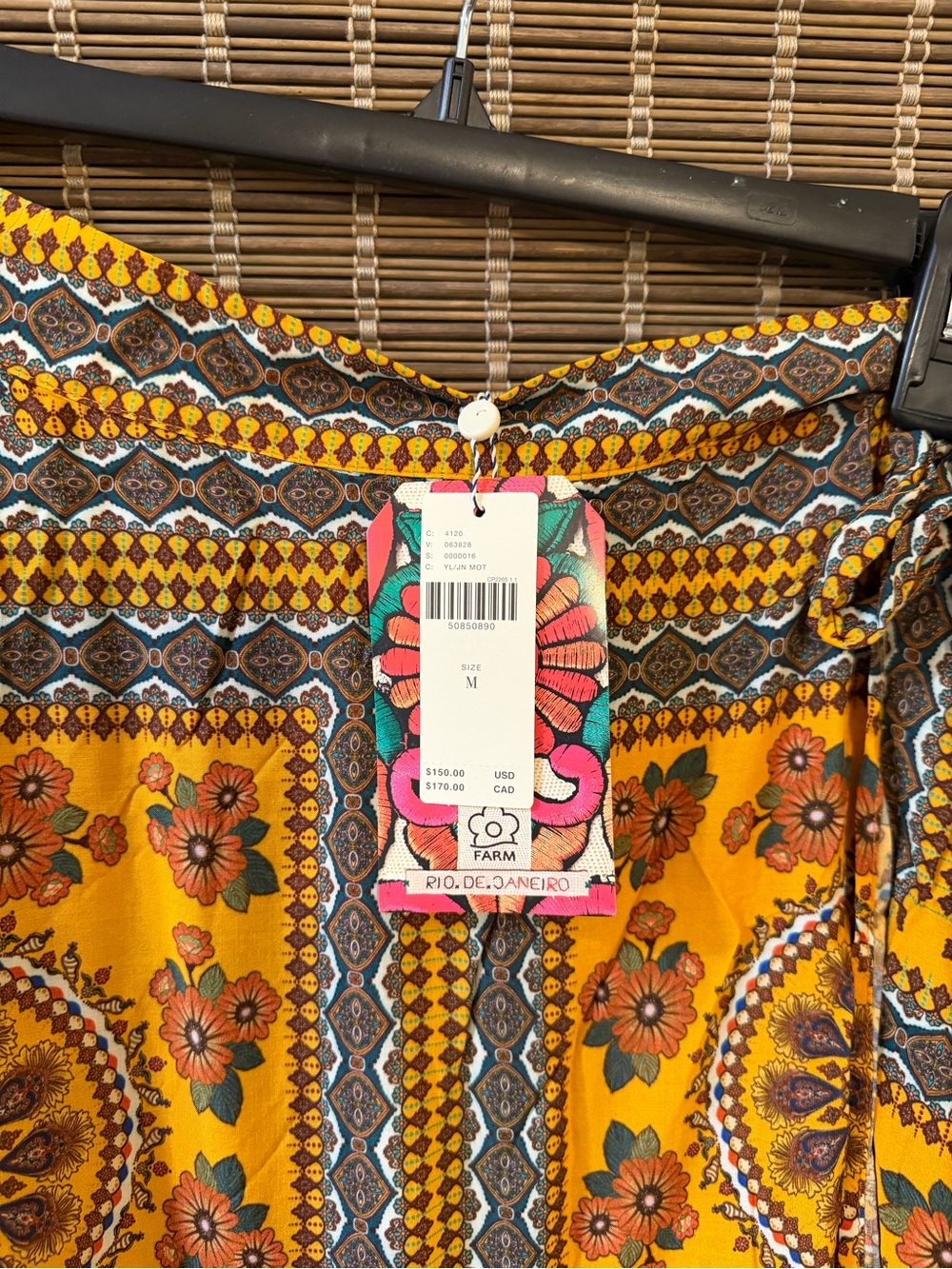 NWT Farm Rio Anthropologie Suncatcher skirt- wrap MEDIUM - Picture 4 of 6